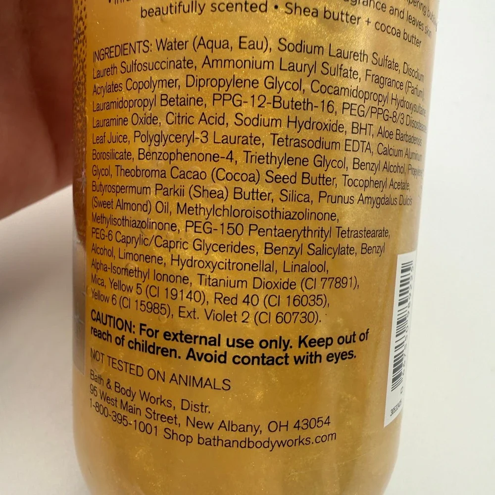 Bath & Body Works In The Stars Bubble Bath 10oz Gold Shimmer Shea Butter